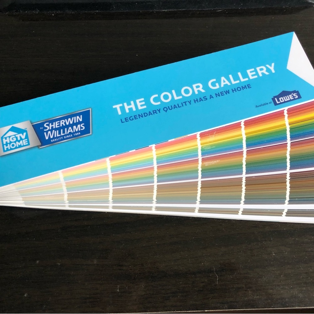 Sherwin Williams paint sample set.